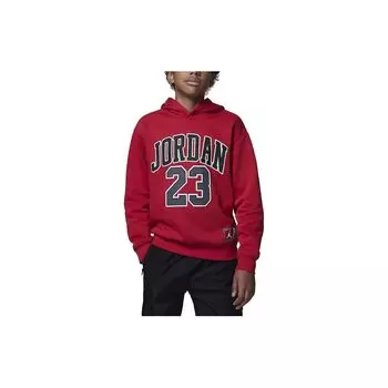 Jordan Толстовка с капюшоном Numeric Casual с длинным рукавом из флиса для детей, красные FV3203-687 L