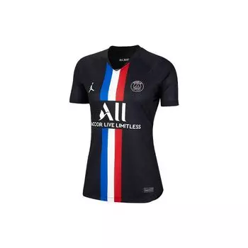 Jordan Тренировочная футболка с коротким рукавом SW Fan Edition 19-20 сезона Paris Saint-Germain Retro футбольная футболка женская черная BV9201-011 S