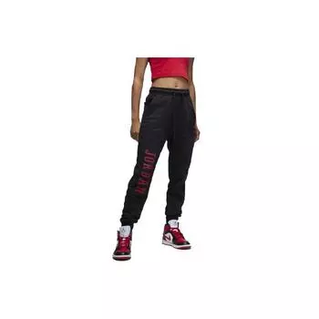 Jordan Трикотажные спортивные штаны Essentials Holiday с манжетами и логотипом, унисекс, черные FD7467-010 XXXL