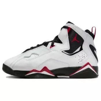 Jordan True Flight White Black Varsity Red (GS) Kids Sneakers 343795-160 36.5