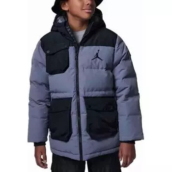Jordan Warm Outdoor Casual Sports Jacket Детская куртка серая FV5800-084 XS