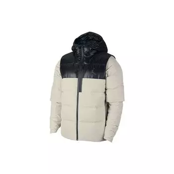 Jordan Winter Hooded Patchwork Down Jacket Мужская Верхняя одежда Белый 924676-072 M