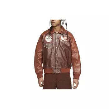 Jordan X Maison Chateau Rouge двубортный пиджак с лацканами и длинными рукавами, мужская верхняя одежда коричневого цвета DJ9771-203 M