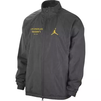 Jordan X NBA Collaboration Courtside Statement Edition Los Angeles Lakers Logo Letter Collar Zip Jacket Men Jacket Medium-Grey Smoke-Purple FV8193-254 S