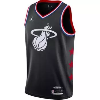 Jordan X NBA Miami Heat 2019 All-Star Fashion Sports Удобная баскетбольная майка унисекс майка черная AQ7296-010 S