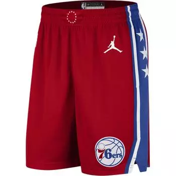 Jordan X NBA Philadelphia 76ers Statement Edition Удобные эластичные баскетбольные шорты мужские шорты University-Red DO9438-657 2XL