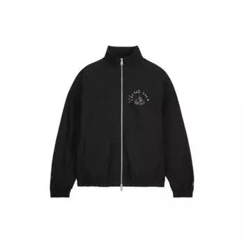 Jordan X Travis Scott Rhinestone Spray Gun с принтом и воротником-стойкой, куртка на молнии, мужские куртки, черный DO4096-010 L