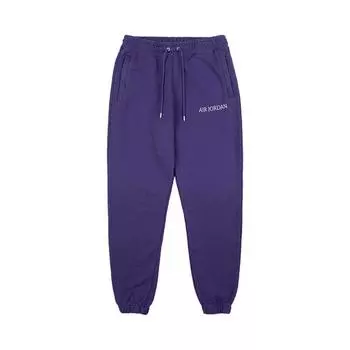Jordan X Wordmark Logo Solid Color Cuffed Letter Удобные трикотажные спортивные брюки женские плавки Фиолетовый DV6472-514 2XL