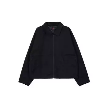 Jordan XJ Balvin Collaboration FW23 Однотонная куртка Тренерская верхняя одежда унисекс с длинными рукавами Черный FJ6136-010 L