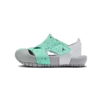 Jordan Ярко-зеленый Glow Wolf Серый Белый Черный (ТД) Детские кроссовки CI7850-302 27