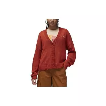 Jordan Year Of The Dragon CNY Series FW23 Свободный кардиган-свитер с однотонным логотипом Женские топы Красный FN5363-615 XL