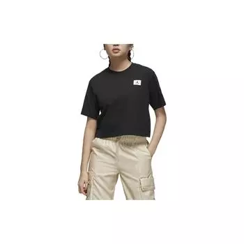 Jordan Женская футболка с логотипом Essentials Boxy, черная, DO5039-010 L