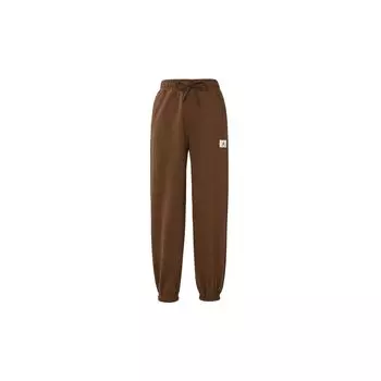 Jordan Женские брюки Flight Classic Jumpman с нашивкой-логотипом из хлопкового флиса с манжетами, светло-оливково-зеленого цвета DQ4608-385 S