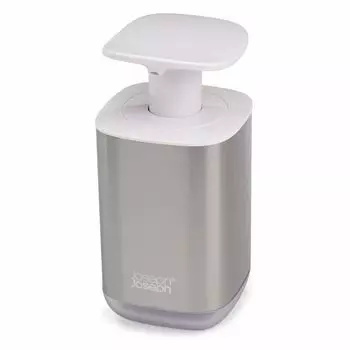 Joseph Joseph Presto Hygienic Bathroom Soap Pump Dispenser Refill Steel 70532 White/Stainless [Genuine Product]