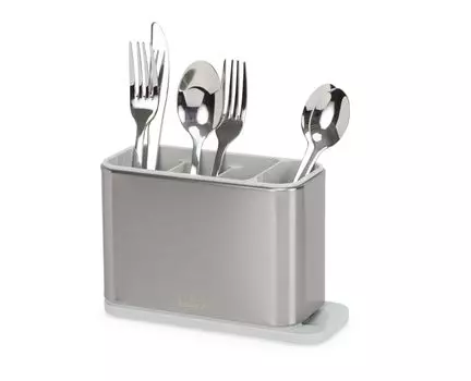 Joseph Joseph Surface сито для столовых приборов для кухни, держатель для кухонных принадлежностей и кухонных гаджетов со сливом, нержавеющая сталь 851694, мойка, основание, хранение,