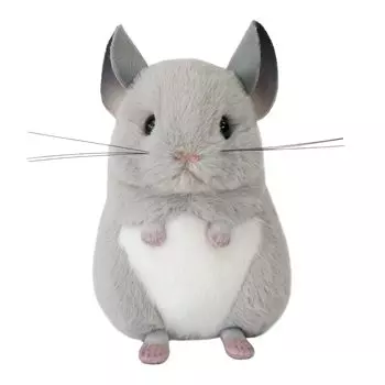 Ёситоку Плюшевая Рику но Накама Шиншилла 180222 (Серый) 18.5cm
