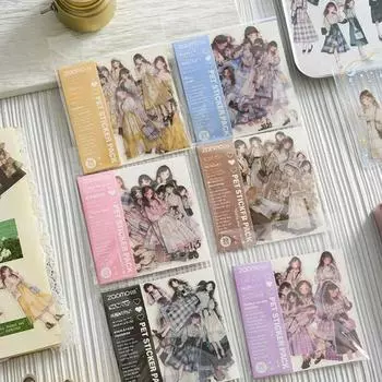 Journamm 30 шт./упак. Модные наклейки для девочек на тему животных, сделай сам, скрапбукинг, коллаж, дневник, эстетика, декор, наклейка