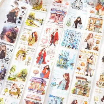 Journamm 50 мм * 2 м Ins Washi бумажные ленты Декор мусорный журнал DIY Скрапбукинг школьные принадлежности коллаж канцелярские эстетические ленты