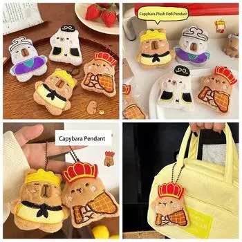 Journey To The West Goku Capybara Plush Doll Pendant Capibara Fluffty Doll Bag Accessories Style 1