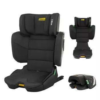 Jovikids складное сиденье для детей R129 детское сиденье от 3 лет регулируемая ширина спинки и возраста сиденье-бустер ISOFIX, совместимо с i-Size, старое, подголовник, чёрный