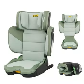 Jovikids складное сиденье для детей R129 детское сиденье от 3 лет регулируемая ширина спинки и возраста сиденье-бустер ISOFIX, совместимо с i-Size, старое, подголовник, зелёный
