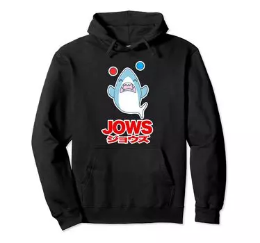 JOWS JOWS Master Shark Shark Parody Masterpiece Movie Cute Illustration Funny Hoodie Juggling [Animal Friends]