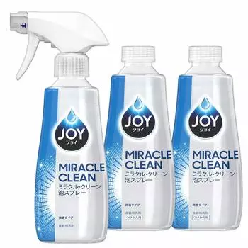 Joy Miracle Clean Foam Spray Средство для мытья посуды, слегка ароматизированное, 300 мл, сменное, 300 мл x 2 [Оптовая закупка] +