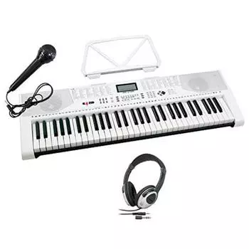 JOY MK-2100 Комплект наушников 61 клавиша с микрофоном и пюпитром Joy Keyboard электронное пианино