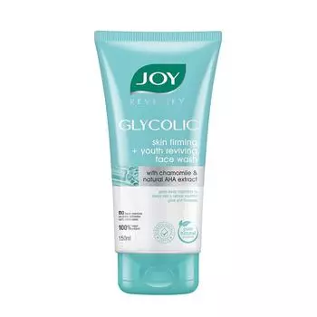 Joy Revivify Средство для умывания лица с гликолевой кислотой | Укрепление кожи и восстановление молодости с экстрактами ромашки и натуральными АГК - без сульфатов и парабенов -150 мл