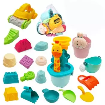 JoyGrow Sandpit Sand Play Water Bucket 21 Outdoor Выход на пляж Река Пляж Снег Ванна Подарок для детей Набор, Игрушки, Играть, Набор, Детали, Красочные, Играть,