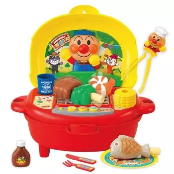 JOYPALETTE Anpanman and Vegetables Большой набор для барбекю с потрескивающим мясом и рыбой!