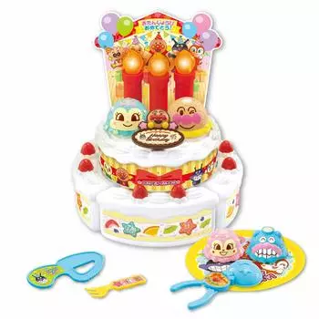JOYPALETTE Anpanman Candle Anpanman Birthday Icecake Set W200mm x H180mm x D180mm Fu!