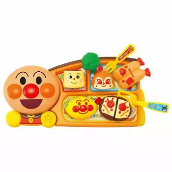 JOYPALETTE Anpanman Sizzling on a hot Freshly made child lunch 335mmx165mmx45mm plate!