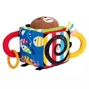 JOYPALETTE Shimashima Guruguru Lots of Fluffy cube для выхода в свет 12 x 22 x 15 см Игра с тканью!