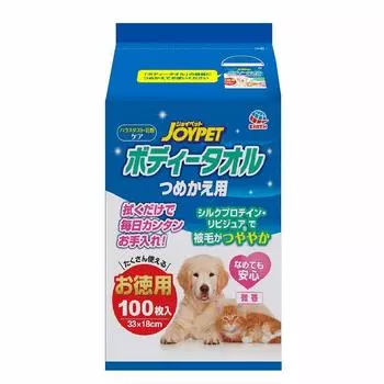 JOYPET JOYPET Body Towel for Pets, Refill, 100 Pieces, Dog, 100 Pieces