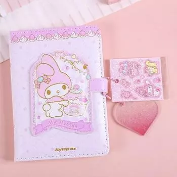 JOYTOP Sanrio настоящий мини-дневник с булочкой с корицей Дневник Sanrio с акриловым брелоком, My Melody