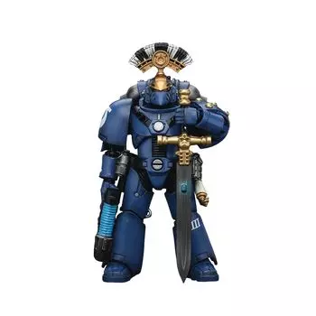 JoyToy Warhammer Ультрамарины MKVI Тактический отряд Сержант с силовым мечом Масштабная фигурка 40,000 118