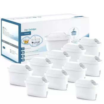 JPCHSO Cartridge Compatible with Brita Water Purification Pot Replacement Filter Cartridge Filter Cartridge for Water Purifier High Removal Set of 10