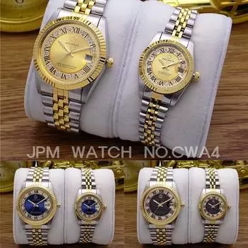JPM мужские роскошные дизайнерские металлические часы для пары, золотые кубические точки CWA-4, корейские популярные часы