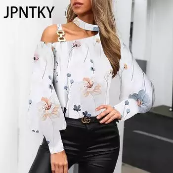 JPNTKY Женские модные повседневные летние блузки и рубашки с короткими рукавами S