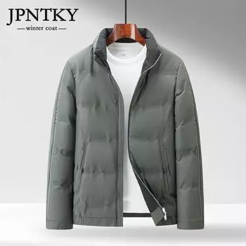 JPNTKY Зимний мужской пуховик для среднего возраста, деловой повседневный высококачественный морозостойкий пуховик, мужской пуховик с воротником-стойкой