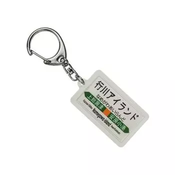 JR East Sotobo Line Yukigawa Island Keychain Train Goods