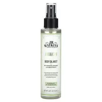 JR Watkins, Awaken, масляный спрей для тела, розмарин и розовое дерево, 4,8 жидких унций (142 мл)