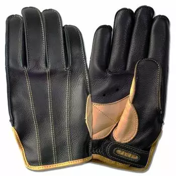 JRP сезон кожаные перчатки для мотоциклов агентство оригинал (JRP) DBS-KG Черный/Желтый (3 цвета) (L размер)