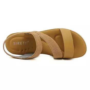 JS summer sweet sandals women s fashion large size platform shoes seaside beach sandals 36 зелёный