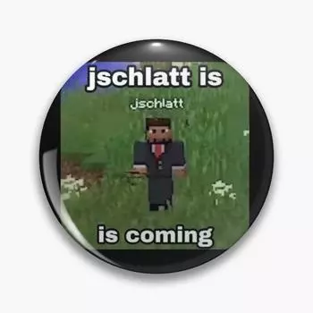Jschlatt is Coming мягкая пуговица, булавка, милый ювелирный воротник, модный значок, креативный декор, женская брошь в виде шляпы, забавная металлическая одежда для влюбленных