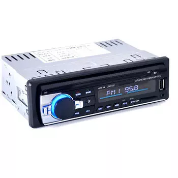 JSD 520 Автомобильный Bluetooth-приемник в приборной панели Стерео FM-приемник AUX Аудио 1 DIN USB MP3-радио чёрный