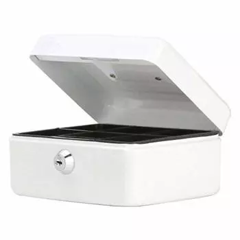 Jssmst Hand Safe Key Lock Type Metal Mini Size Lightweight Children 15x12x8cm B7 Size CB0801S (белый)