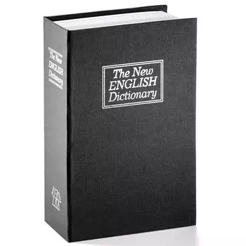 Jssmst Словарь Сейф Скрытый Сейф Тип Циферблата Безопасность Хранение CB0901M 24x16x5.5cm (черный)