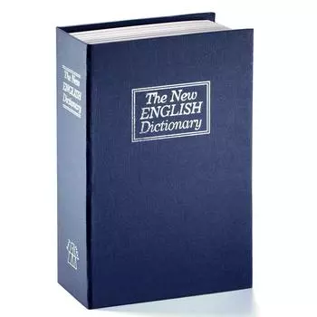 Jssmst Словарь Сейф Скрытый Сейф Тип Циферблата Безопасность Хранение CB0901M 24x16x5.5cm (синий)